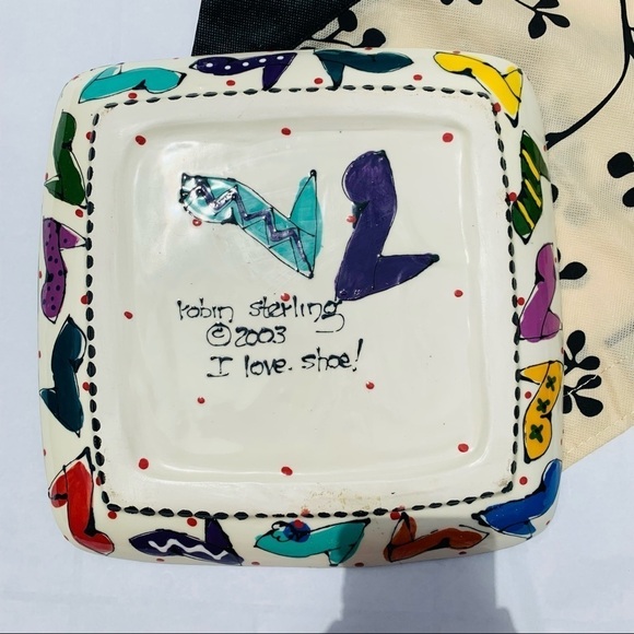 Vintage Robin Sterling Neiman Marcus rainbow 2003 Chips & Dip stiletto set - Picture 8 of 16